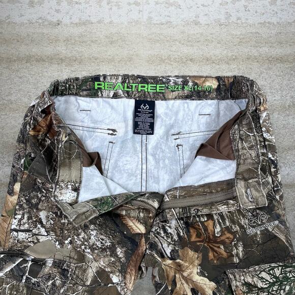 Vintage 90s Real Tree Camo Tactical Pants 28x26 Baggy Crazy Woodland Cargos - Picture 4 of 4